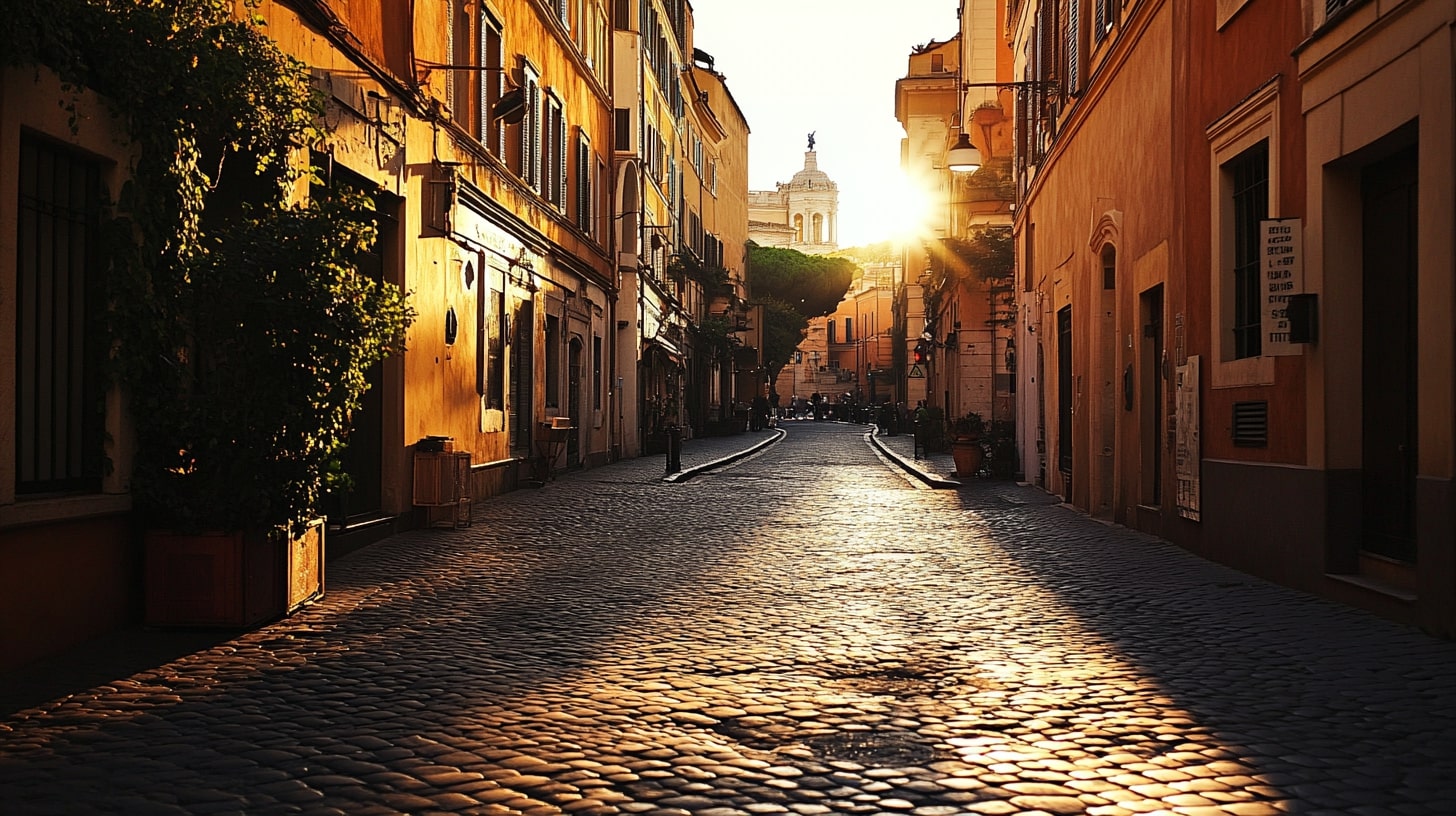 The Timeless Charm of Italian Streets Made of San Pietrini 