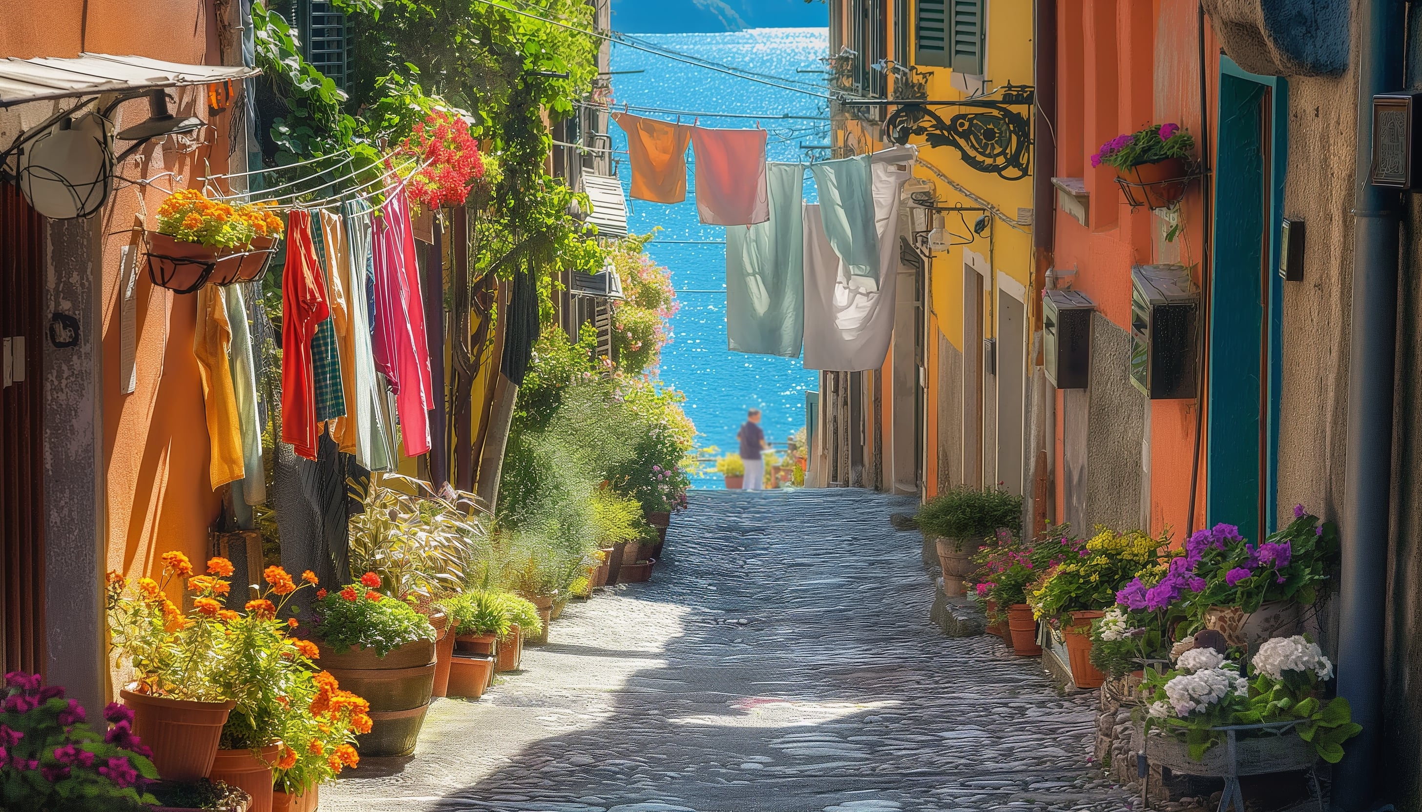 The Charm of Cloths Laid Out in the Alleys of Naples: A Vibrant Tapestry of Tradition