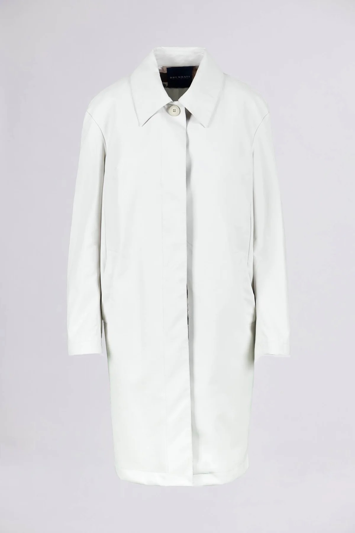 Monochromatic Style: White Trench Coat